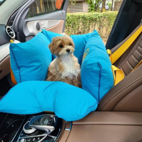 페오펫몰,[스윗테일] [꽃길특가] 핸드메이드 강아지카시트 딥그레이 [반려동물]