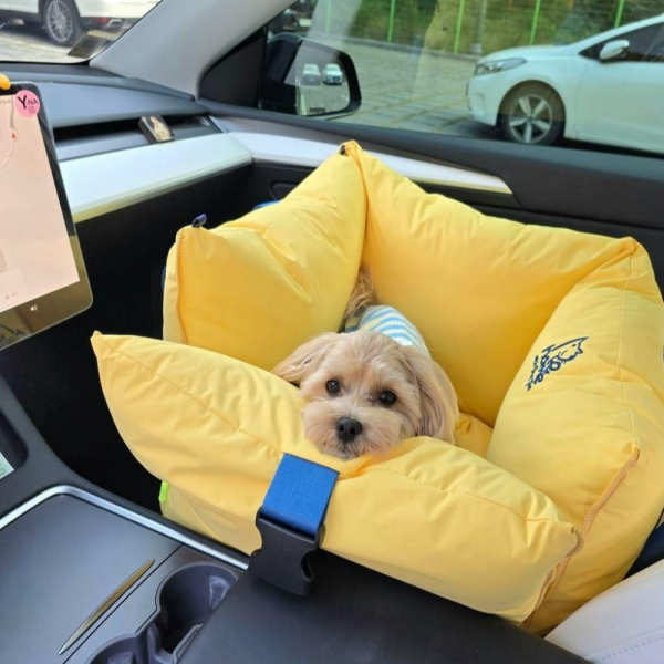 페오펫몰,[스윗테일] [꽃길특가] 핸드메이드 강아지카시트 딥그레이 [반려동물]