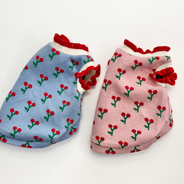 [고퀄리티]국내제작 러블리한 색감과 디자인의 체리자가드V티