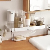 마켓플랜 베이직 무타공 물빠짐 욕실 트레이 선반