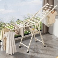 마켓플랜 와이 대형 접이식 빨래 건조대 아이보리