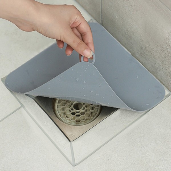 마켓플랜 스퀘어 냄새차단 실리콘 배수구 커버
