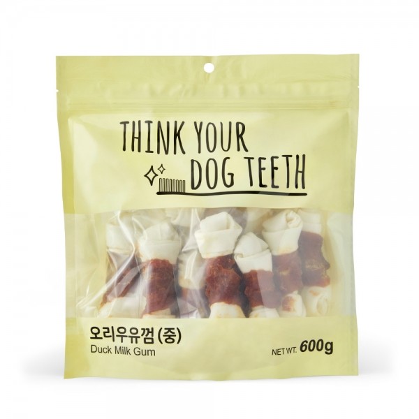 [멤버십 비밀가격][더주스] 띵독 오리우유껌 본 M 600g(큰봉투)