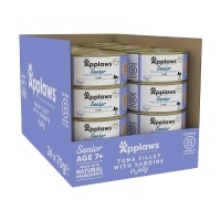 [멤버십 비밀가격][어플라우즈] 젤리 고양이캔 시니어(7세이상) 참치+정어리 70g 24개