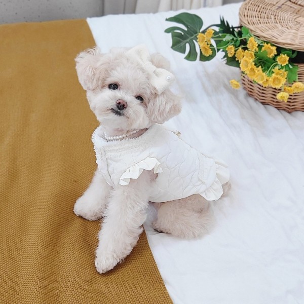 페오펫몰,키덕키덕 | 자체제작 강아지 패딩 겨울옷 조끼 하네스 D링 마시멜로 패딩