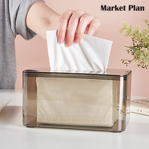 페오펫몰,[반려인혜택]마켓플랜 아트 투명 티슈 케이스