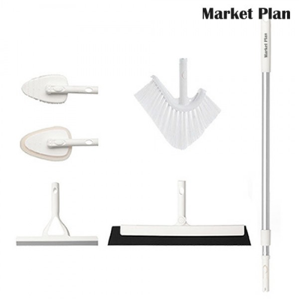 페오펫몰,[반려인혜택]마켓플랜 듀오 욕실청소도구 브러쉬 6종세트