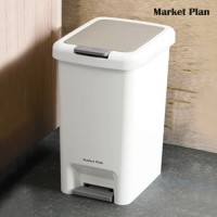 [반려인혜택]마켓플랜 푸쉬업 다용도 대용량 페달 쓰레기통