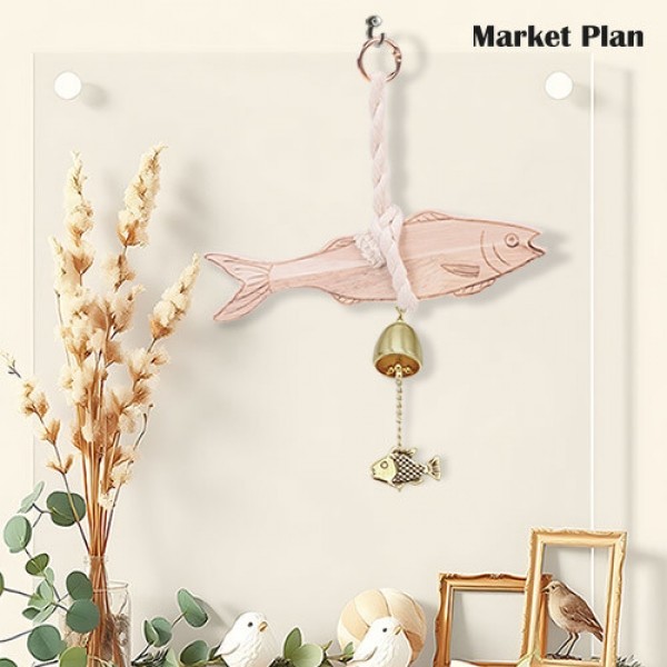 [반려인혜택]마켓플랜 다용도 우드 명태 현관 도어벨