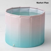 마켓플랜 그라데이션 접이식 욕조