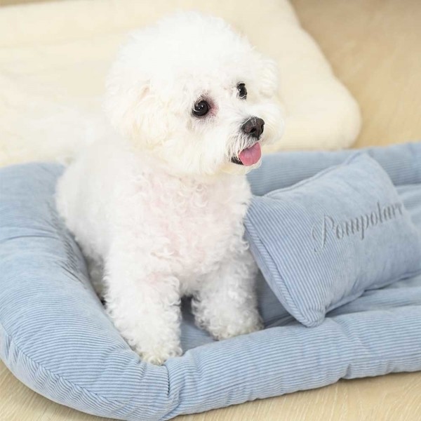 페오펫몰,폼포라펫 코듀로이 라이너 세트 클래식 디럭스 펫웨건 애견 강아지 유모차 개모차 대형견 쿠션 방석