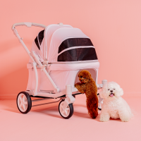 폼포라펫 클래식 웨건 라이트 핑크 강아지유모차