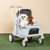 폼포라펫 클래식 웨건 라이트 블루 강아지유모차