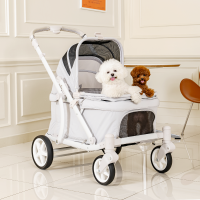 폼포라펫 클래식 웨건 라이트 그레이 강아지 유모차