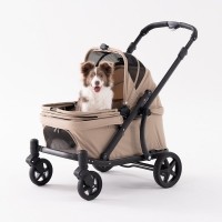 폼포라펫 클래식 웨건 웜 베이지 강아지 유모차