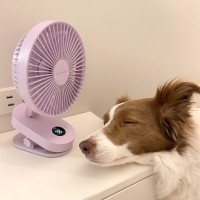 폼포라펫 휴대용 선풍기 F2 무선 탁상용 강아지 유모차 집게 클립형 자동 회전 써큘레이터