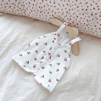 크레용펫 강아지 옷 체리 슬링 나시티 실내복 여름옷