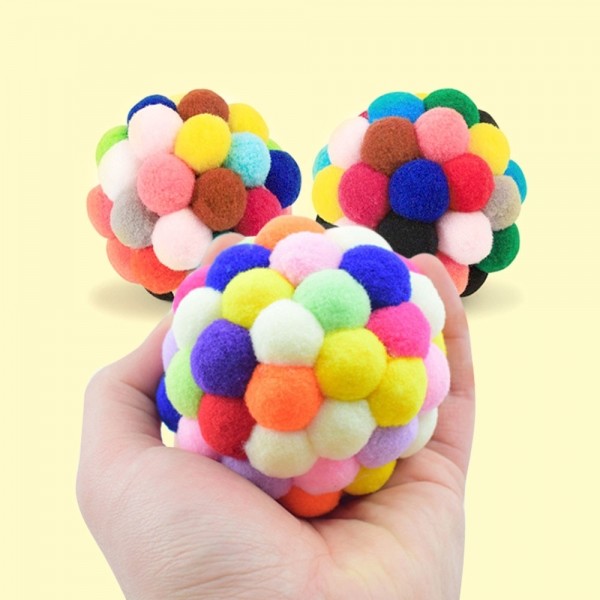 페오펫몰,크레용펫 냥굴냥굴 대왕 폼폼볼 공 장난감