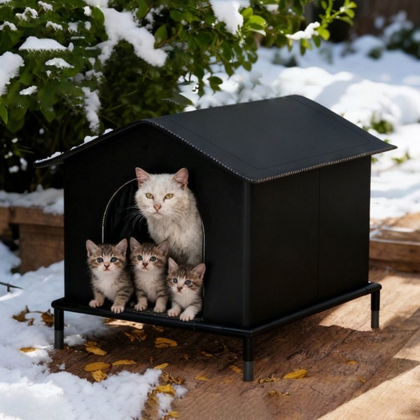 페오펫몰,크레용펫 따숨하우스 다리형 길고양이 집(소형/중형/대형)