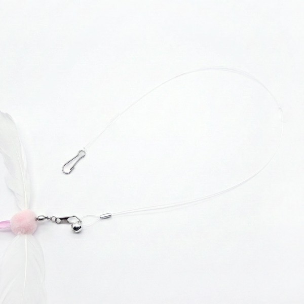 페오펫몰,크레용펫 빙글빙글 리본 회전 깃털 낚시대 리필(3color_랜덤)