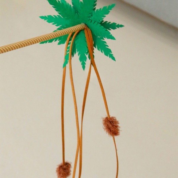 페오펫몰,크레용펫 야자수 카샤카샤 롱 막대 낚시대 장난감