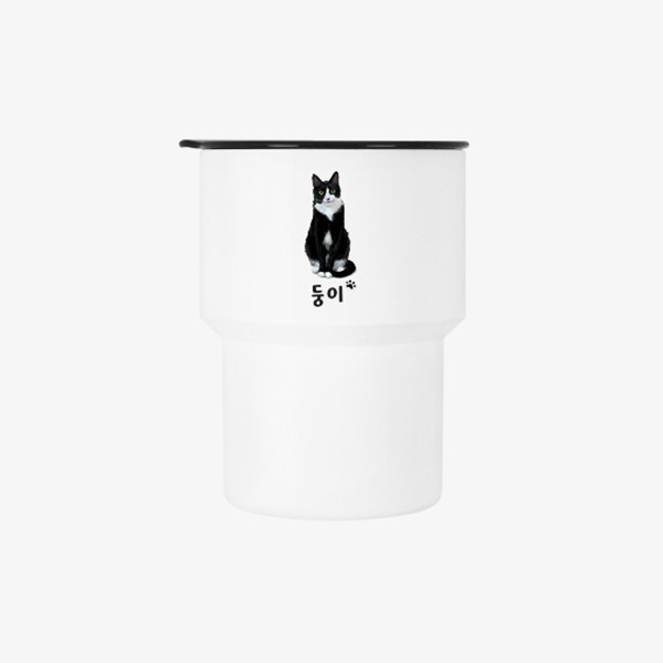 페오펫몰,[반려인혜택]반려동물 강아지 고양이 사진 그림 커스텀 주문제작 데일리 텀블러 (350ml)