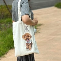 반려동물 강아지 고양이 사진 그림 커스텀 주문제작 베이직 에코백