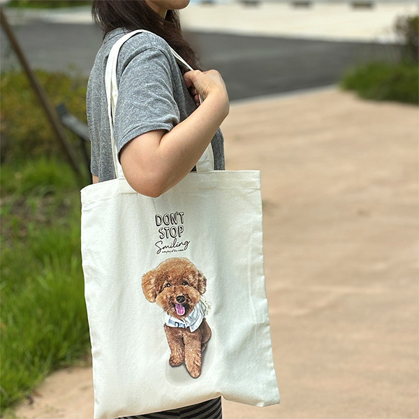페오펫몰,반려동물 강아지 고양이 사진 그림 커스텀 주문제작 베이직 에코백