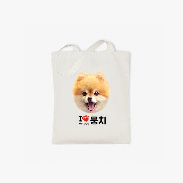 페오펫몰,반려동물 강아지 고양이 사진 그림 커스텀 주문제작 베이직 에코백