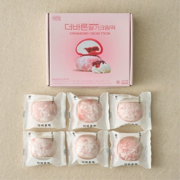 페오펫몰,[더바른떡] 딸기크림떡 360g