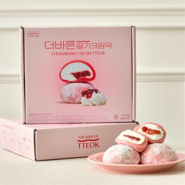 페오펫몰,[더바른떡] 딸기크림떡 360g