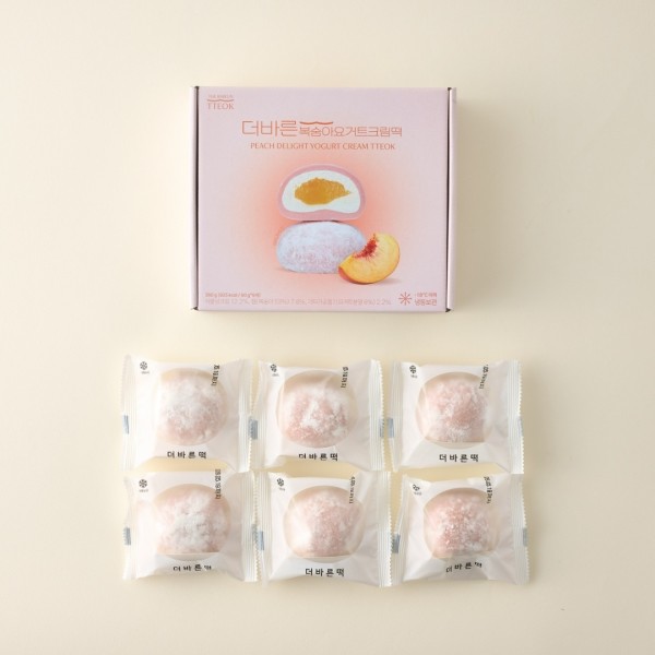 페오펫몰,[감사특가][더바른떡] 복숭아요거트크림떡 360g