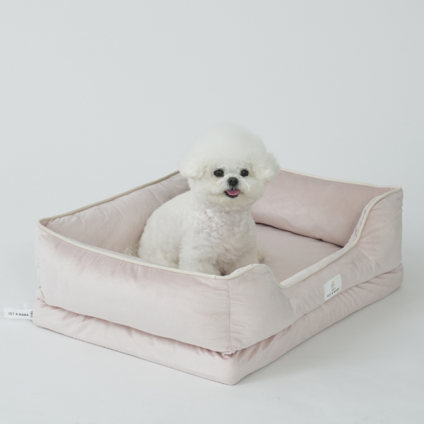 페오펫몰,[펜앤마마] 강아지 방석 쿠션 사각 3종 (그레이/베이지/핑크) M~XL