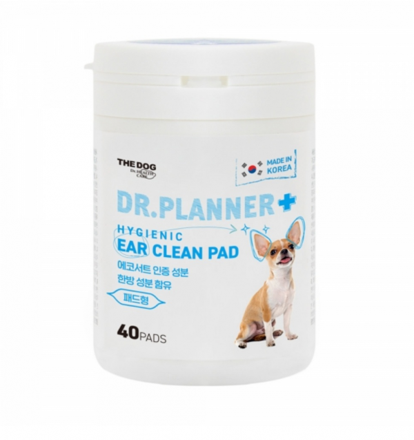 페오펫몰,[더독] 닥터플래너 하이제닉 이어 클린 패드 (40p) [최저가]