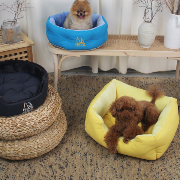 페오펫몰,[스윗테일] 핸드메이드 강아지하우스 팔각방석 (미디엄) [반려동물]