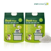 [펫키지] 고양이 모래 먼지 제로 벤토나이트 무향, 8kg x 2팩 / 1박스 [반려동물]