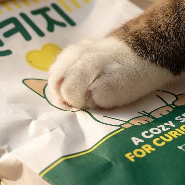 페오펫몰,[펫키지] 고양이 바스락 숨숨집 x 2매 [반려동물]