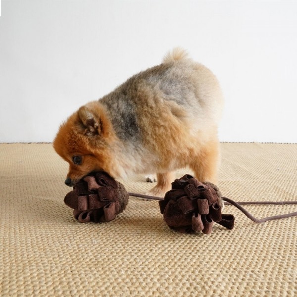 페오펫몰,푼푼 솔방울 장난감 (노즈워크,터그장난감, 강아지공)