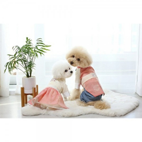 페오펫몰,레드퍼피 은가비한복 상하셋트