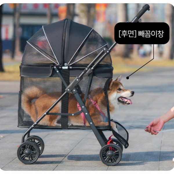 페오펫몰,레드퍼피 벨라망사유모차(빅사이즈) 애견유모차 강아지유모차 외출용품