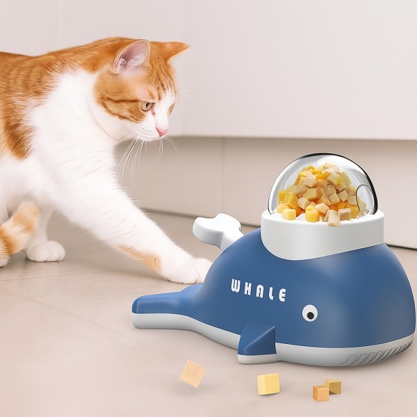 페오펫몰,레드퍼피 돌핀 자동급식기 장난감 노즈워크 삑삑이 애견훈련 공