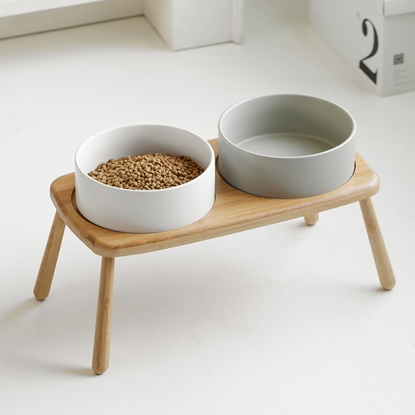 페오펫몰,레드퍼피 뱀부 세라믹 펫식기 세트[1구,2구] 식기 애견식기 강아지식기 식기 밥통 밥그릇