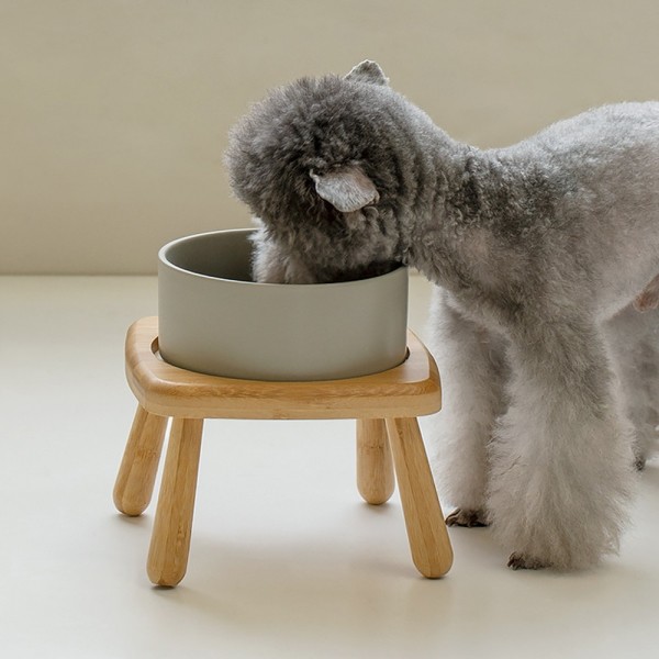 페오펫몰,레드퍼피 뱀부 세라믹 펫식기 세트[1구,2구] 식기 애견식기 강아지식기 식기 밥통 밥그릇