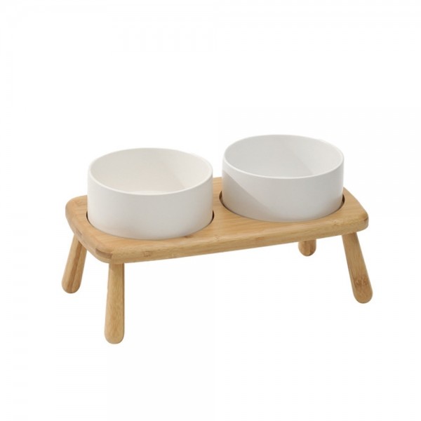 페오펫몰,레드퍼피 뱀부 세라믹 펫식기 세트[1구,2구] 식기 애견식기 강아지식기 식기 밥통 밥그릇