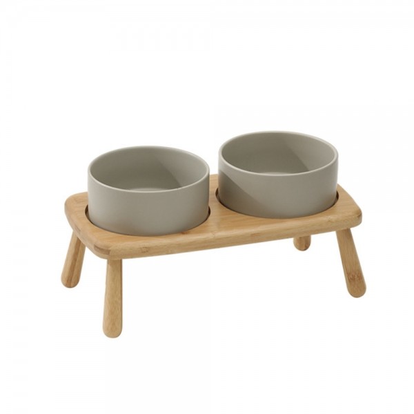 페오펫몰,레드퍼피 뱀부 세라믹 펫식기 세트[1구,2구] 식기 애견식기 강아지식기 식기 밥통 밥그릇