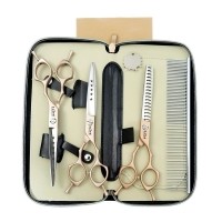 레드퍼피 레드킴 펫 미용가위세트 미용 가위 털관리