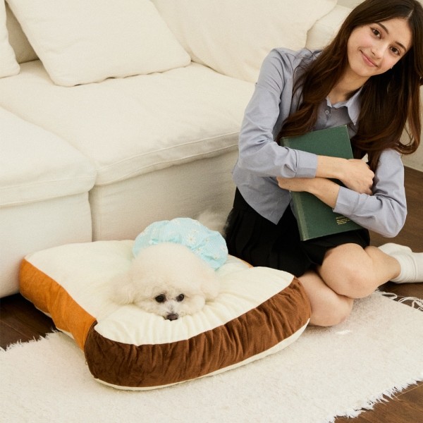 페오펫몰,레드퍼피 시모나 폭신쿠션 강아지방석 강아지침대 애견침대 여름방석 침대 시원한 유모차방석