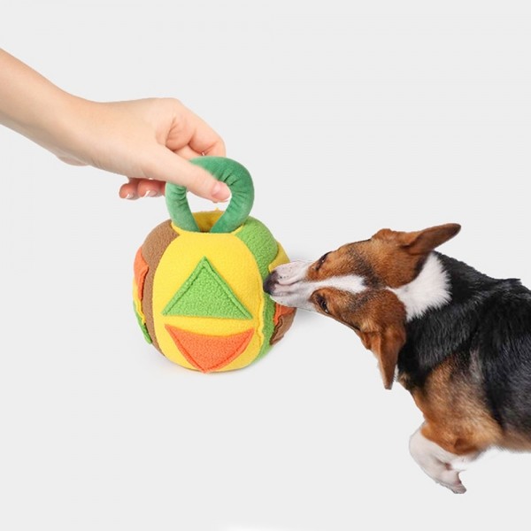 페오펫몰,레드퍼피 펜타곤 터그놀이공 간식볼 장난감 노즈워크 삑삑이 애견훈련 공
