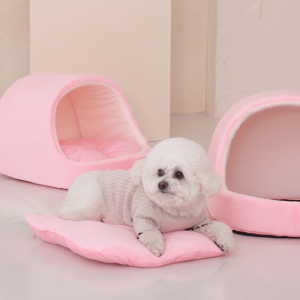 페오펫몰,레드퍼피 로반 동글이 하우스 강아지하우스 애견하우스 강아지집 하우스 애견집 고양이하우스 텐트 애견텐트