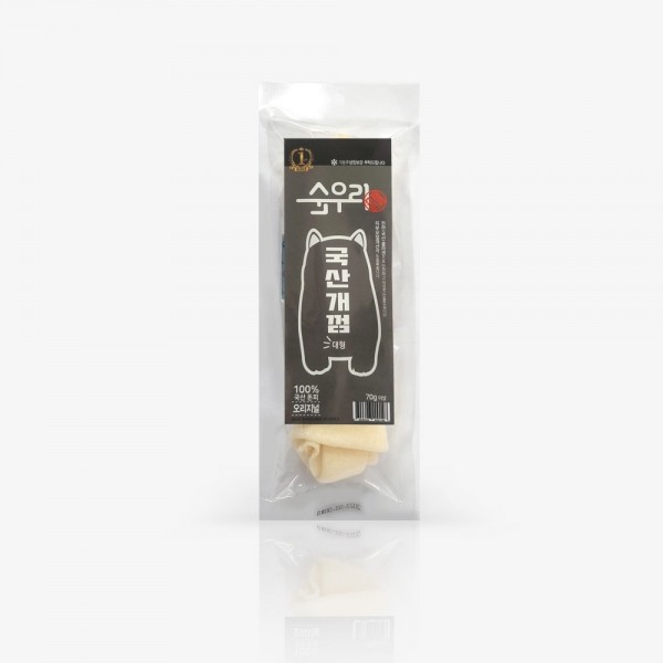 페오펫몰,[순우리] 100% 돈피 천연 콜라겐 국산개껌 대형 70g